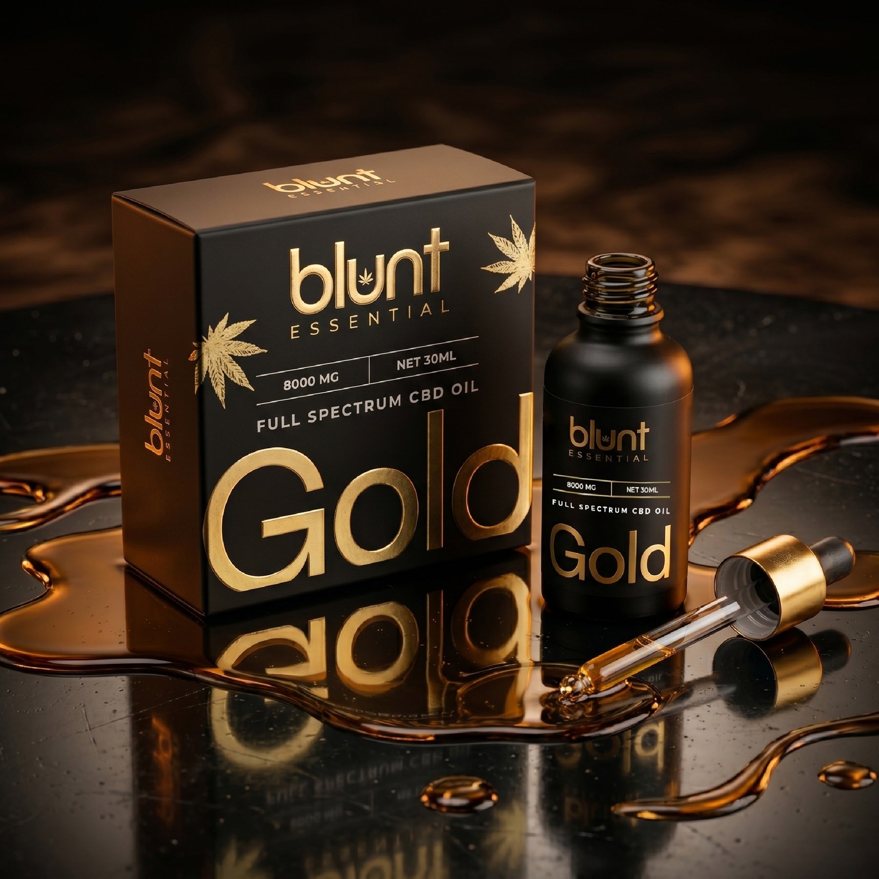 Blunt Gold +++ Full Spectrum Vijaya Oil 8000mg 1:7 (CBD:THC)